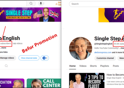 YT Channel Subscribers Increase